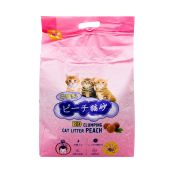 HAKASE AREKKUSU Наполнитель комкующийся соевый «Персик» 6 л