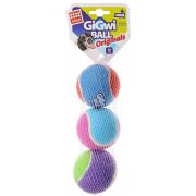 GIGWI Ball Originals Игрушка для собак Три мяча с пищалкой 4 см
