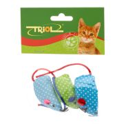 TRIOL Набор игрушек XW7014 для кошек (3 мыши) 50 мм