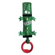 GIGWI Игрушка для собак игрушка Крокодил на веревке с ручкой и пищалкой 51 см