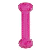 ЗОЛЮКС Игрушка хрустящая палочка, термопластичная резина малиновая 25 см