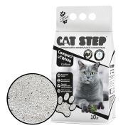 CAT STEP Compact White Carbon Наполнитель комкующийся минеральный 10 л
