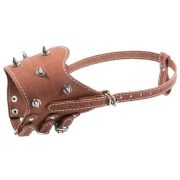 GAMMA Намордник кожаный с шипами 2XL, 120*120*130 мм