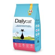DAILYCAT Casual Корм для взрослых стерилизованных кошек с индейкой, лососем и креветкой 1,5 кг