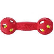 NERF Гантель из двух словев прочной резины с отверстиями, светящаяся 17,5 см