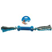 DUVO+ Игрушка резиновая для собак «Кость с веревками» 45 см
