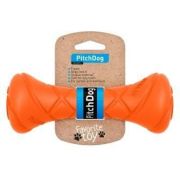PITCHDOG Игровая гантель для апортировки, длина 19 см, диаметр 7 см, оранжевая
