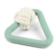 TRIOL Игрушка для собак из термопластичного эластомера «Треугольник с плетеным мячом», 120мм