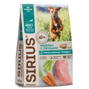 SIRIUS Cухой корм для собак крупных пород индейка овощи 2кг