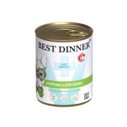 BEST DINNER Vet Profi Консервы для собак при пищевой аллергии с индейкой и уткой 0,34 кг