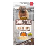 ДЕРЕВЕНСКИЕ ЛАКОМСТВА Холистик Нежное пюре для кошек из ягнёнка с икрой летучей рыбы 10г*4шт