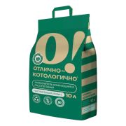 О! ОТЛИЧНО-КОТОЛОГИЧНО Наполнитель для кошек растительный 10 л