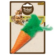 TRIOL Natural Игрушка для кошек морковка с перьями 75/140мм
