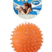DUVO+ Игрушка для собак резиновая «Мяч игольчатый», оранжевая, 8см