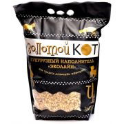 ЗОЛОТОЙ КОТ Гранулированный кукурузный наполнитель для грызунов 4л