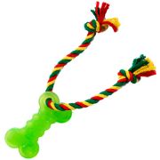 DOGLIKE Кость малая с канатом зелёный