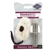 EBI Игрушка для кошек мягкая с кошачьей мятой «Snoozy Jack», белая, 8см