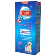 CLINY Жидкость для полости рта кошек и собак 2 в 1 0,3 л