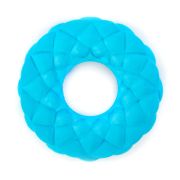 SkyRus Игрушка для собак резиновая «Кольцо с пузырями», голубая, 11х11х3.3см