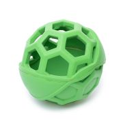 DUVO+ Игрушка для собак резиновая Мяч с сотами, зеленая 11,5 см