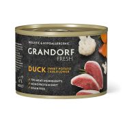 GRANDORF Fresh Консервы для собак паштет из Утки с бататом и цветной капустой 0,2 кг