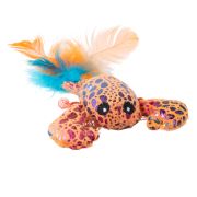 MR.KRANCH Игрушка плюшевая для кошек, Лобстер плюшевая с кошачьей мятой и перышками, голубая, 9 см