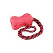 ZOLUX Игрушка-кормушка с веревкой «Кость Титан»резина 8 см