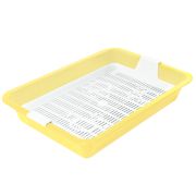 GAMMA Туалет для кошек с сеткой мини Барсик, желтый,325*235*60 мм