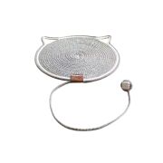 RICH BREED КД-78 Когтеточка-коврик с хвостом, белый, 35 см