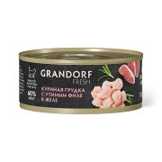 GRANDORF Fresh Консервы для кошек куриная грудка с утиным филе 0,07 кг