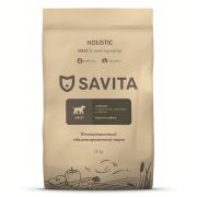 SAVITA Сухой корм для взрослых собак всех пород с ягнёнком и бурым рисом 15 кг