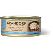 GRANDORF Консервы для кошек с куриной грудкой и креветками 0,07 кг