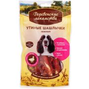 ДЕРЕВЕНСКИЕ ЛАКОМСТВА Утиные шашлычки нежные для собак 0,09 кг