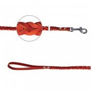 GAMMA Поводок для собак кожаный Коса 10*1100 мм