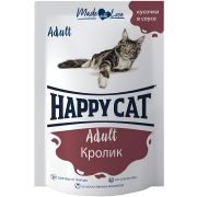 HAPPY CAT Пауч для взрослых кошек с кроликом в соусе 0,085 кг
