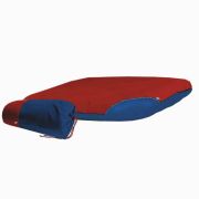 ЗООЭКСПРЕСС Матрац пухлый «Аквастоп» двухцветный со съемным чехлом красный/синий №4 120*90 см