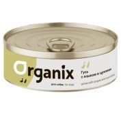 ORGANIX Консервы для собак рагу из гуся с языком и цуккини 0,1 кг