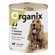 ORGANIX Консервы для собак рагу из гуся с языком и цуккини 0,75 кг