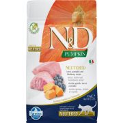 FARMINA N&D Pumpkin Сухой корм для стерилизованных кошек с тыквой, ягнёнком и черникой 1,5 кг