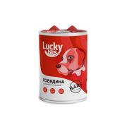 LUCKY BITS Консервы для собак всех пород с говядиной, клюквой и тыквой 0,4 кг
