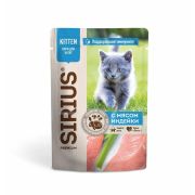 SIRIUS Пауч для котят с мясом индейки в соусе 0,085 кг