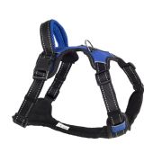 ECOPET Шлейка для собак с ручкой S (обхват груди 42-50) синяя