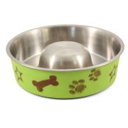 TRIOL Slow Feed Миска металлическая «Косточка» 0,45 л