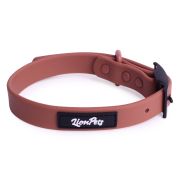 LION Ошейник с металлической пряжкой коричневый,размер L 33-55,1,9см