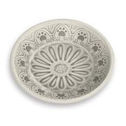 TARHONG Миска для животных «Medallion Paw», бежевая с лапками 0,18 л