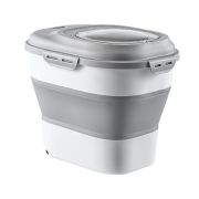 STEFAN Складной контейнер для хранения сухого корма, серый, 6-25 л