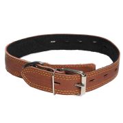 GAMMA Ошейник на синтепоне универсальный кожаный 36*720мм