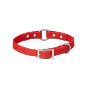 PET-IT Ошейник водонепроницаемый для собак с пряжкой и кольцом M 33-48 см, ширина 19 мм, красный