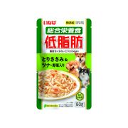 INABA корм влажный для собак Teishibo куринное филе и тунец Кацуо с овощами в желе 80г