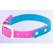 МОСЬКИ АВОСЬКИ Ошейник из биотана S 15мм,21-29см голубо-розовый